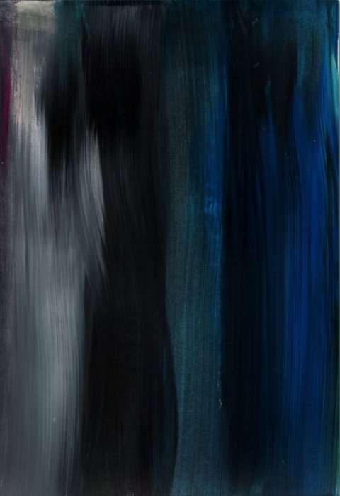 Black and Blue, acrylic paint, 17-12-2008