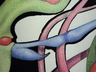 the paint, zoomed in