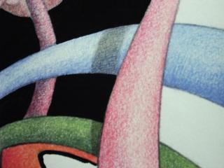 the paint, zoomed in