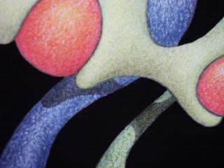 the paint, zoomed in